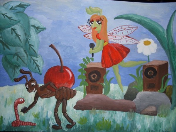 Стрекоза и муравей. Басни