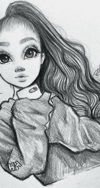 Девушка рисунок