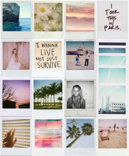 Море полароид