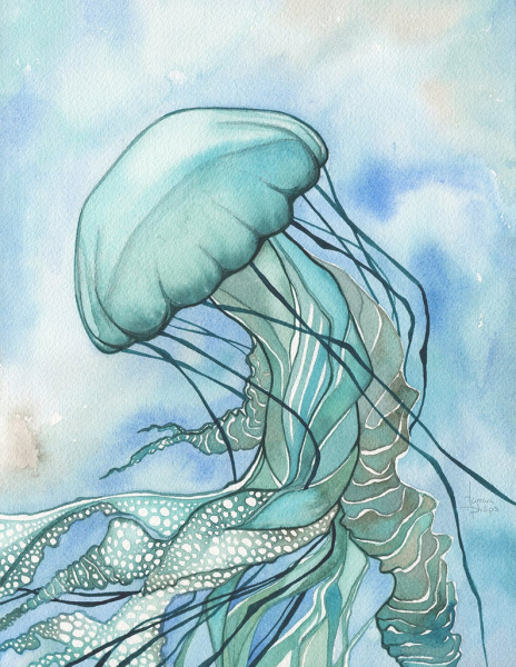 Бирюзовая медуза