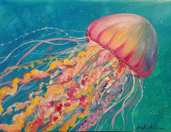 Правополушарное рисование медуза