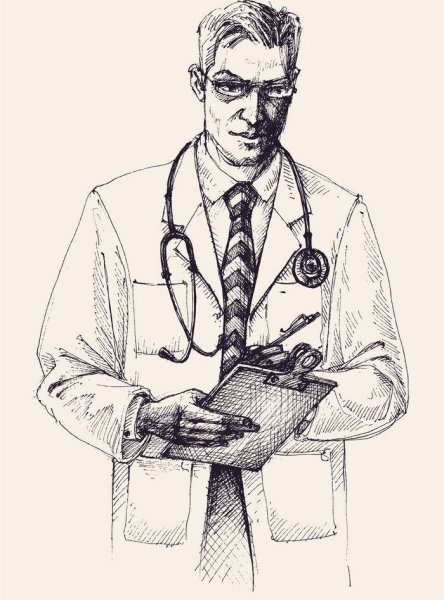 Медсестра детский рисунок