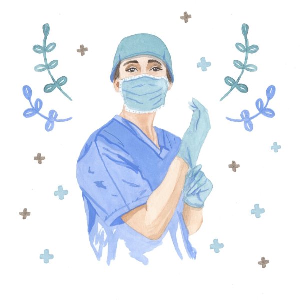 Медсестра рисунок