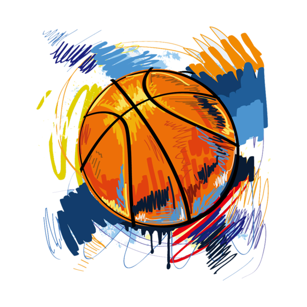 Баскетбольный мяч рисунок