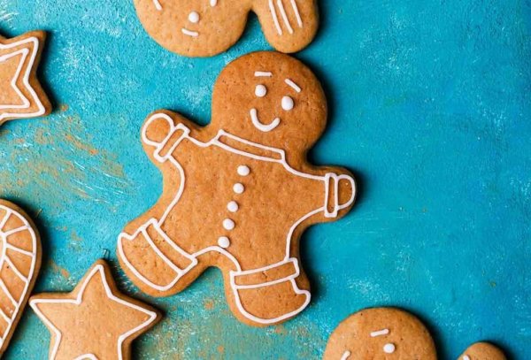 Имбирное печенье вид сверху