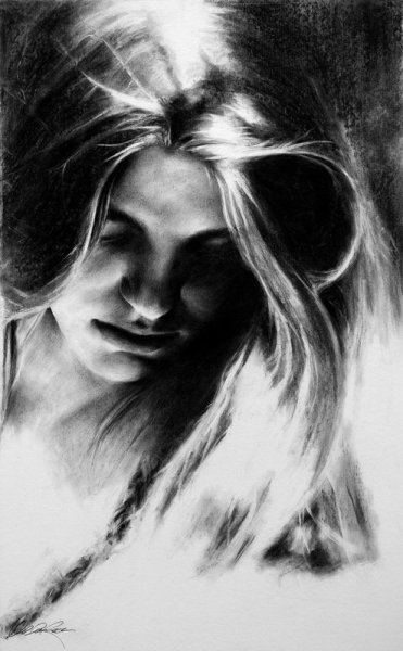 Рисунки углем