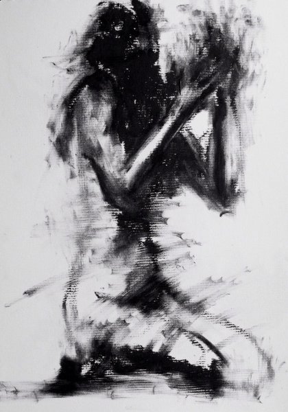 Эскизы углем