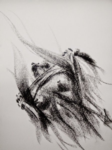 Casey Baugh портреты углем