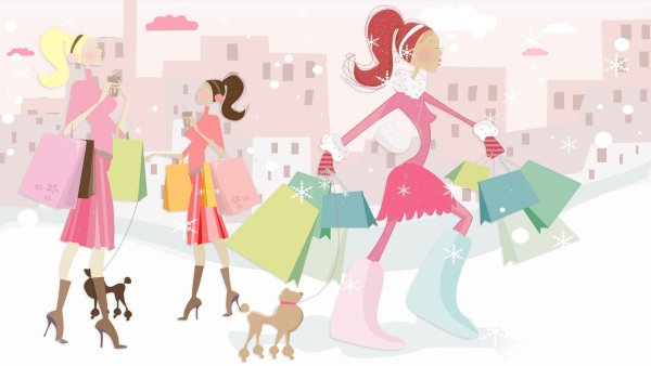 Фон для магазина одежды