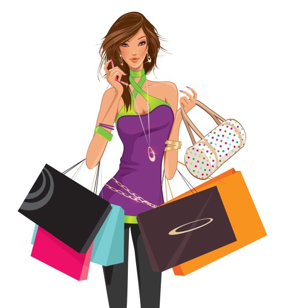 Женщина с покупками