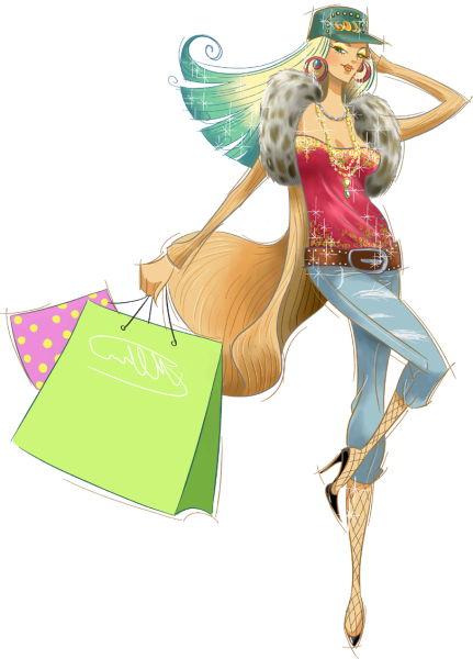 Рисунок на тему шоппинг