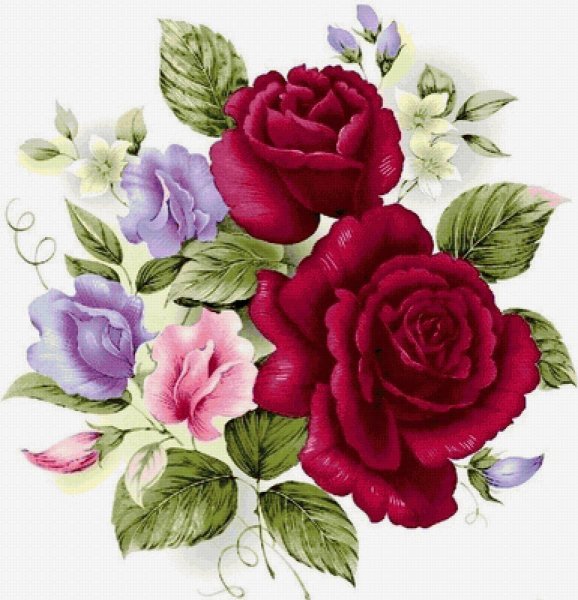 Красивые цветы для декупажа
