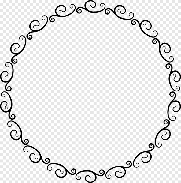 Круглая Узорная рамка