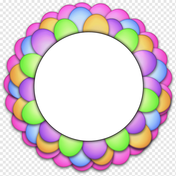Круглые рамки разноцветные