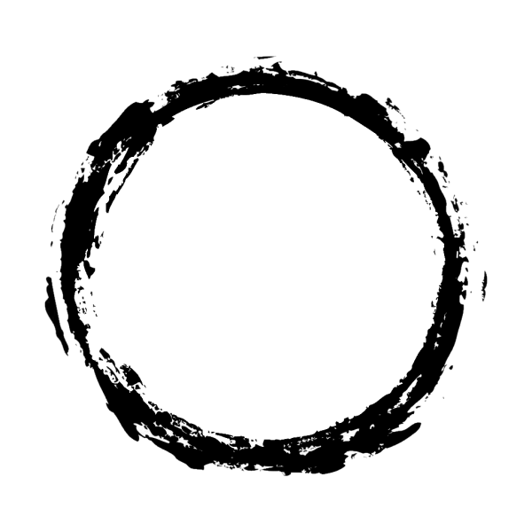 Рамка круглая черная