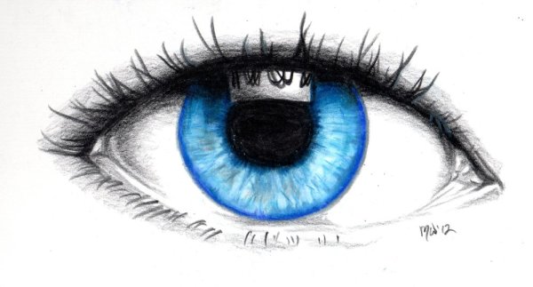 Красивый мультяшный глаз