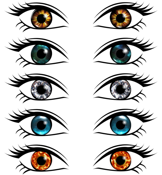 Красивые нарисованные глаза