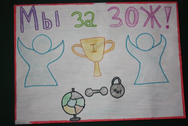 Рисунок на тему ЗОЖ