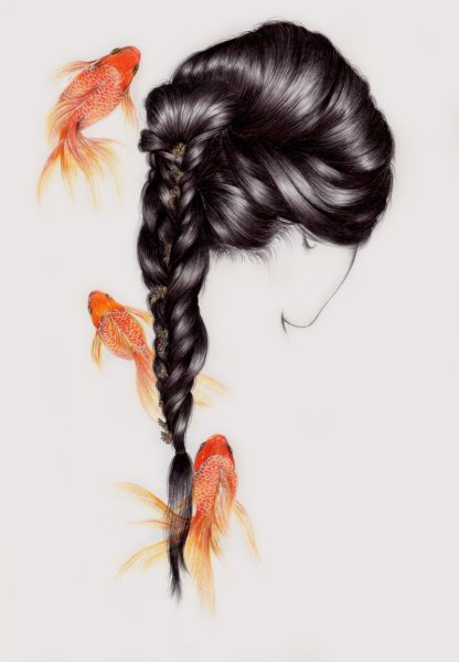 Красивая девушка арт