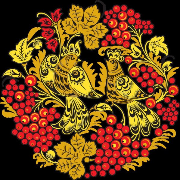 Хохломская роспись Золотая Хохлома