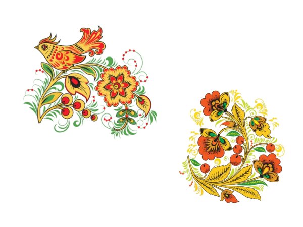 Хохломская роспись под ягодку