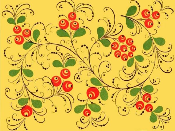 Роспись Хохломская русская народная