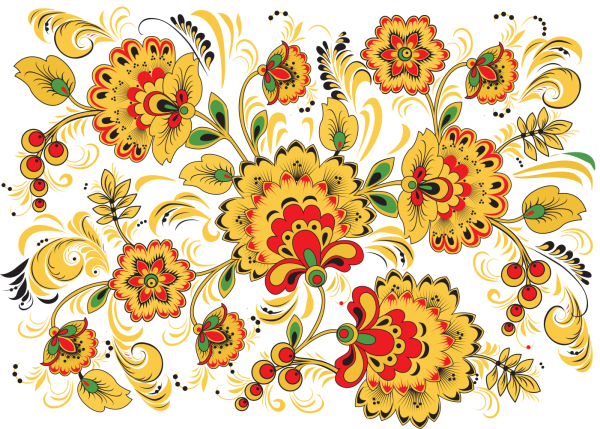 Народная Хохломская роспись