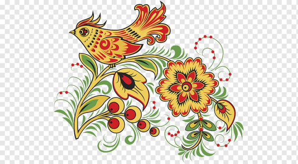 Хохломская роспись Рябинка