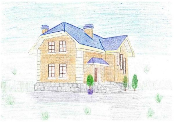 Дом мечты рисунок