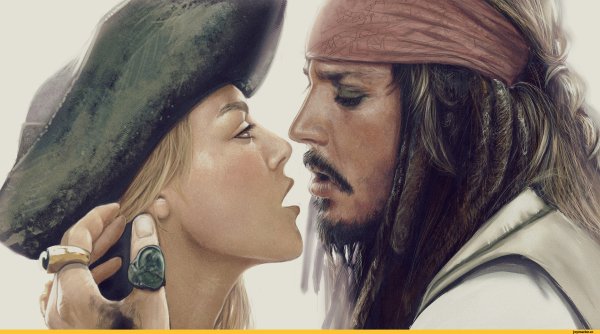 Капитан Джек и Элизабет арты