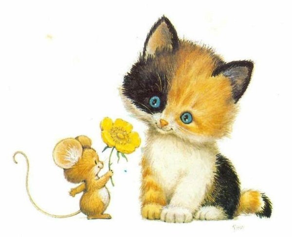 Котики мультяшные