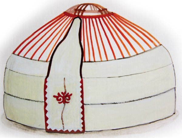 Юрта Башкирская рисунок