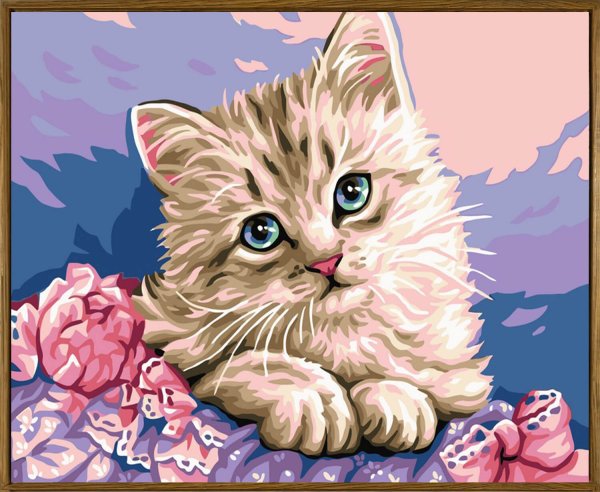 Милая кошка мультяшная