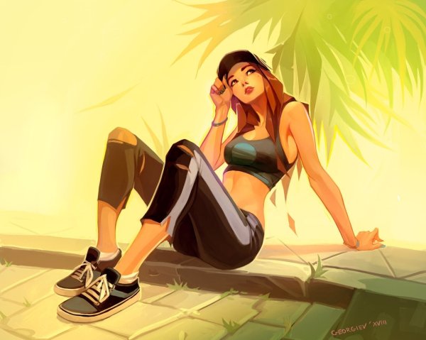 Арты спортивных девушек