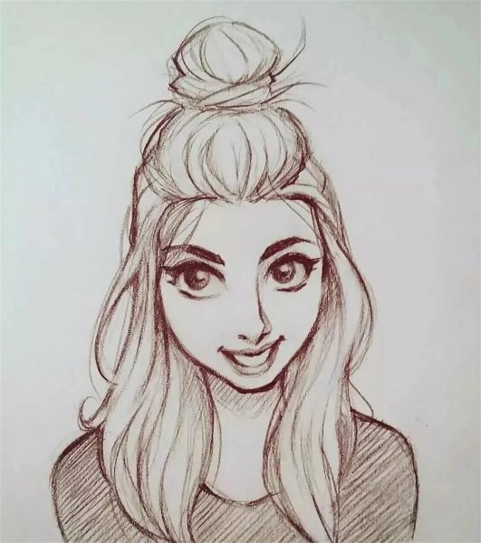 Девушка рисунок