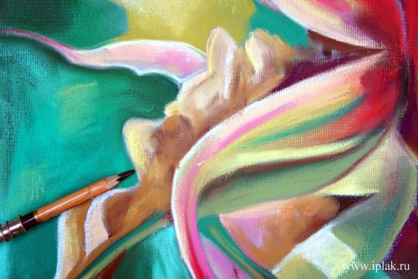 Масляная пастель иллюстрации