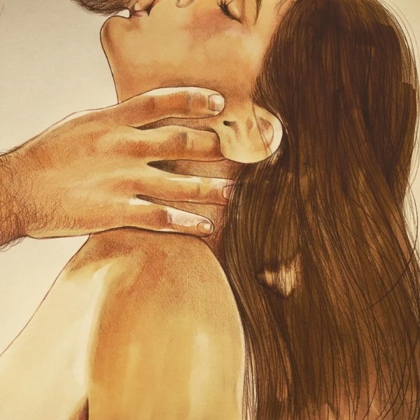 Влюбленные рисунок