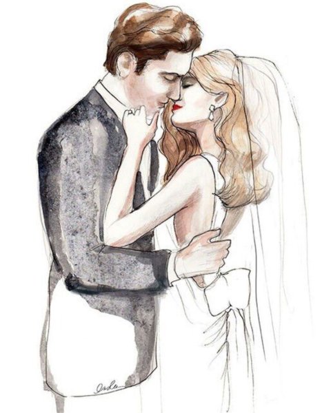 Парень и девушка рисунок