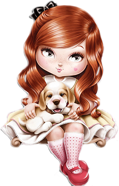 Девочка с бантиком иллюстрация