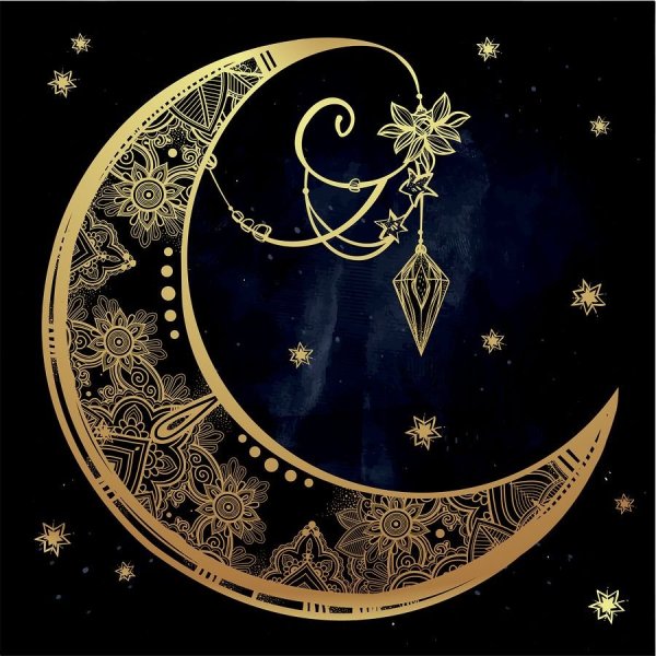 Триединая Луна тату