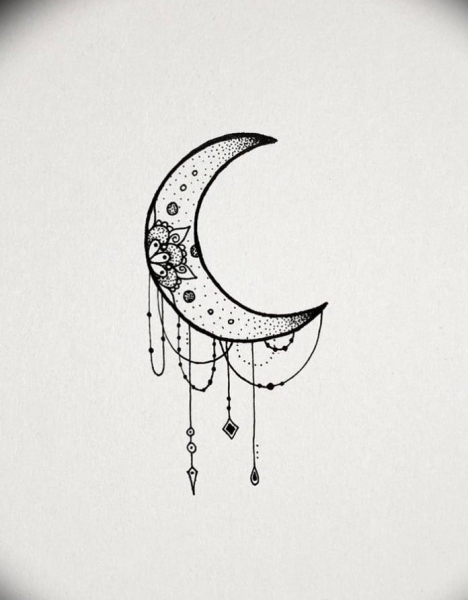 Раскраска месяц и звезды