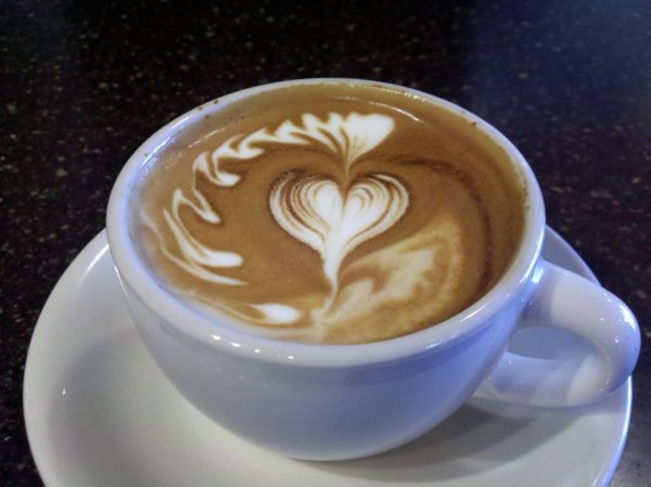 Красивая пенка на кофе