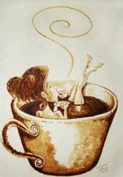 Рисунки кофейная тема