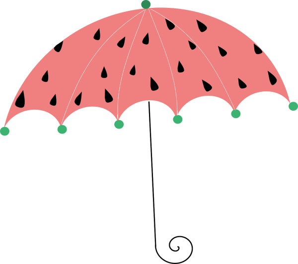 Рисование зонтик