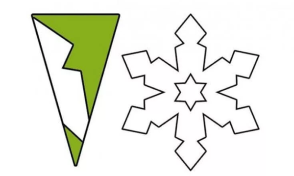 Трафарет «снежинки»