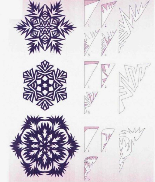 Снежинки картинки раскраски