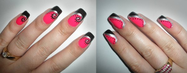 Супер накрашенные ногти с рисунком