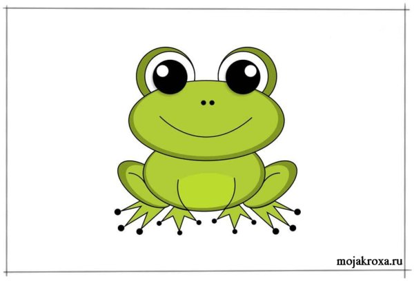 Нарисовать лягушку