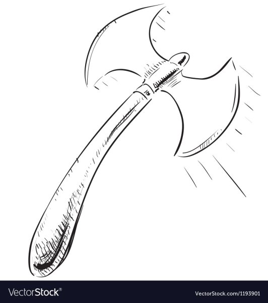 Топор раскраска для детей