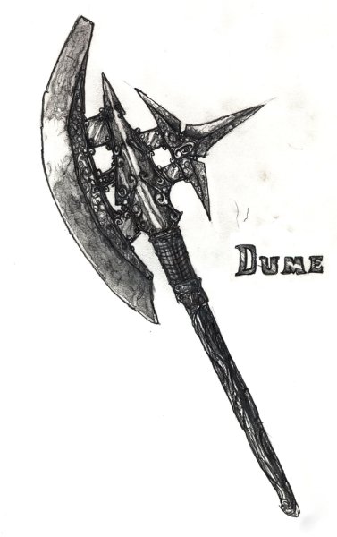 Секира рисунок карандашом